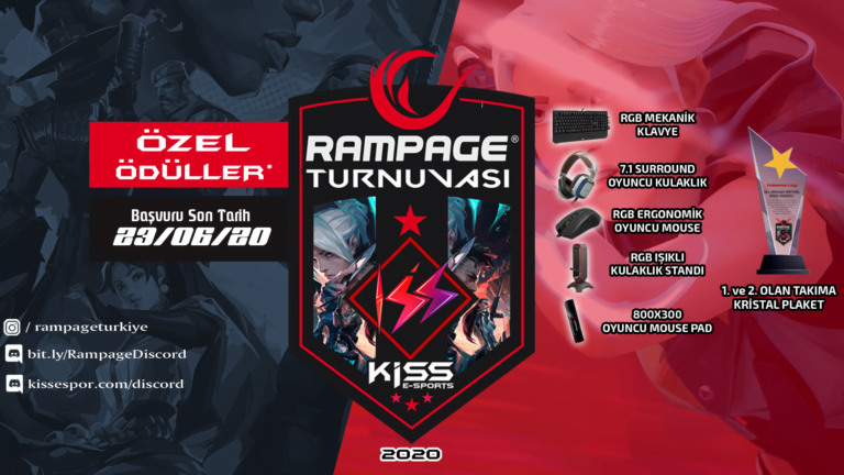 Rampage ve Kiss Esports Ortaklığında VALORANT Turnuvası esportimes