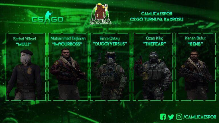 Çamlıca Espor’un ESL Türkiye CS:GO Şampiyonasında Yarışacak Ekibi Belli Oldu