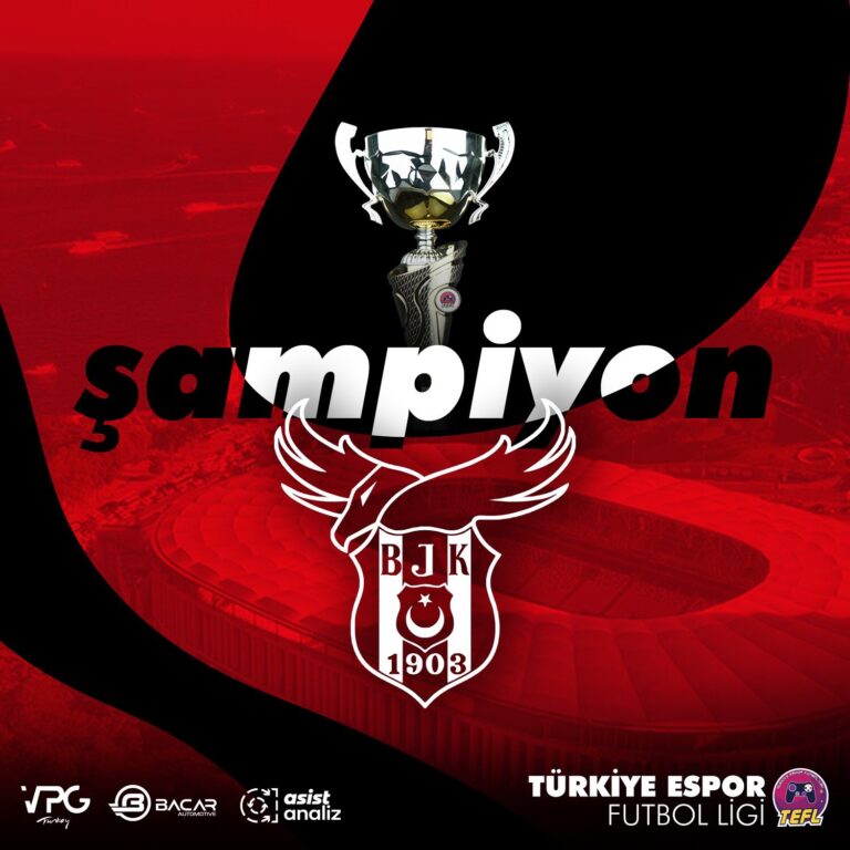 Türkiye Espor Futbol Ligi 2. Sezon Şampiyonu Beşiktaş!