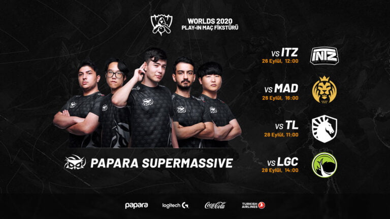 Papara SuperMassive, Yarın Worlds 2020’de İlk Maçına Çıkıyor!