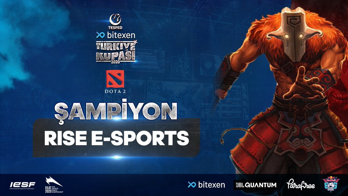 BitExen TESFED Türkiye Kupası DOTA2 Şampiyonu Rise Esports esportimes