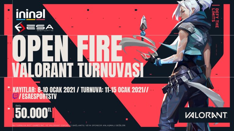 50,000 ₺ Ödüllü OPEN FIRE Valorant Turnuvası Duyuruldu!