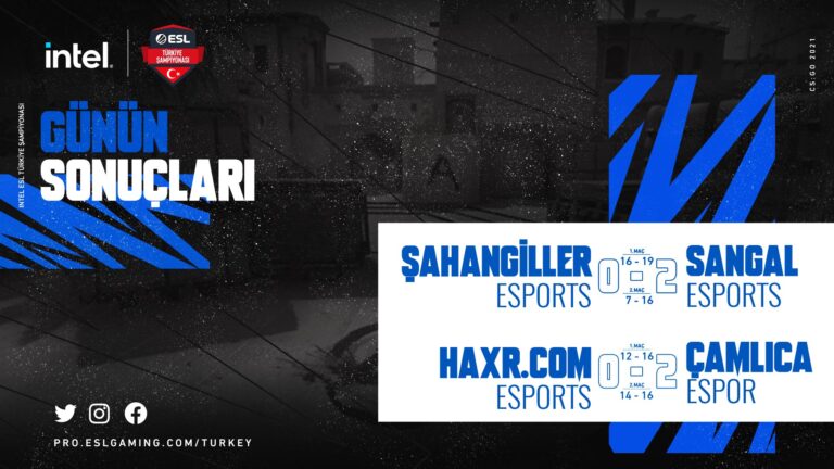 INTEL ESL Türkiye CS:GO Şampiyonasında Günün Sonuçları