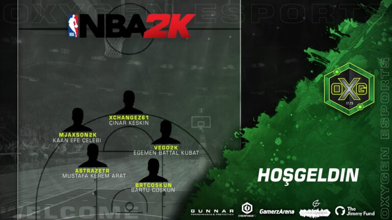 Oxygen Esports NBA2K Kadrosuyla Parkeye İniyor!