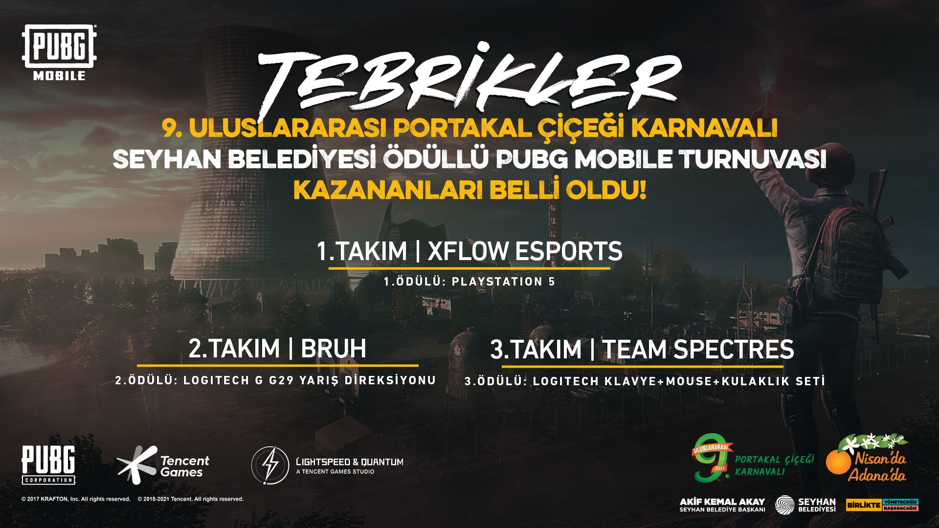 Seyhan Belediyesi PUBGM Turnuvası Şampiyonu