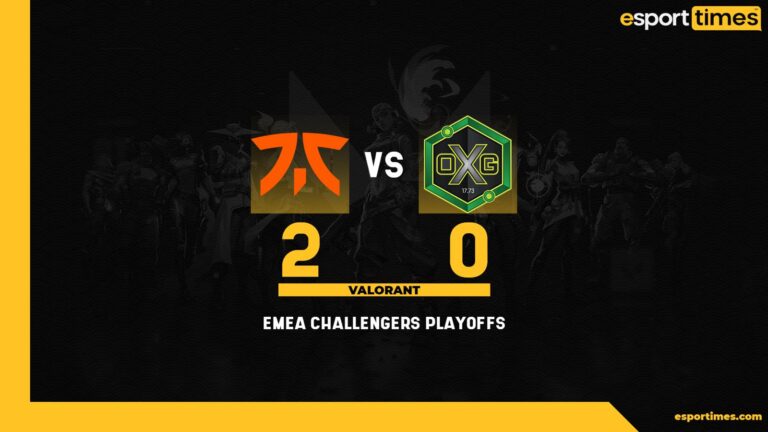 Oxygen Esports 0 Fnatic 2