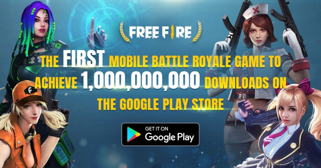 Garena Free Fire Exceeded 1 Billion Downloads on Play Store!