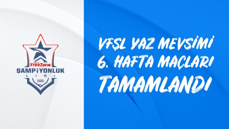 VFŞL'de 6. Hafta Maçları Tamamlandı!