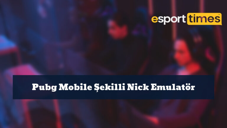 Pubg Mobile Şekilli Nick Emulatör