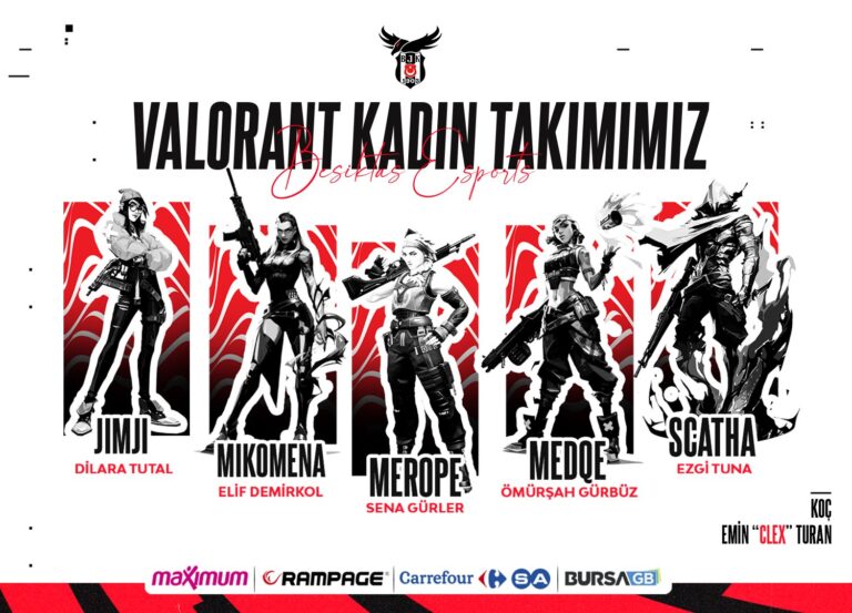 Beşiktaş Esports Announced its All-Female Valorant Team!