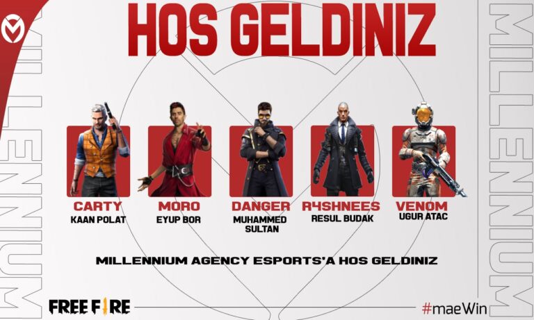 Millenium Esport Free Fire Kadrosunu Duyurdu!