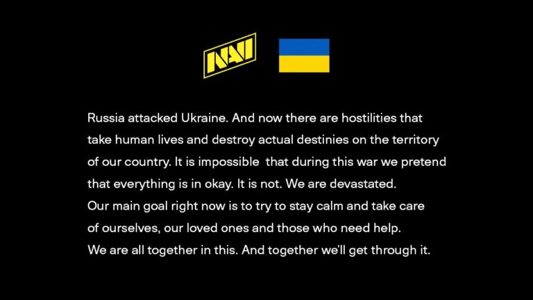 Esports organizations published a message of support to Ukraine!