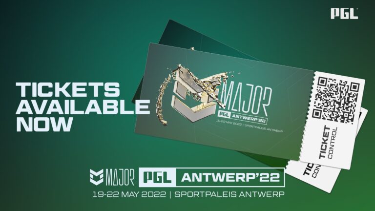 PGL Major Antwerp 2022 Tickets on Sale!