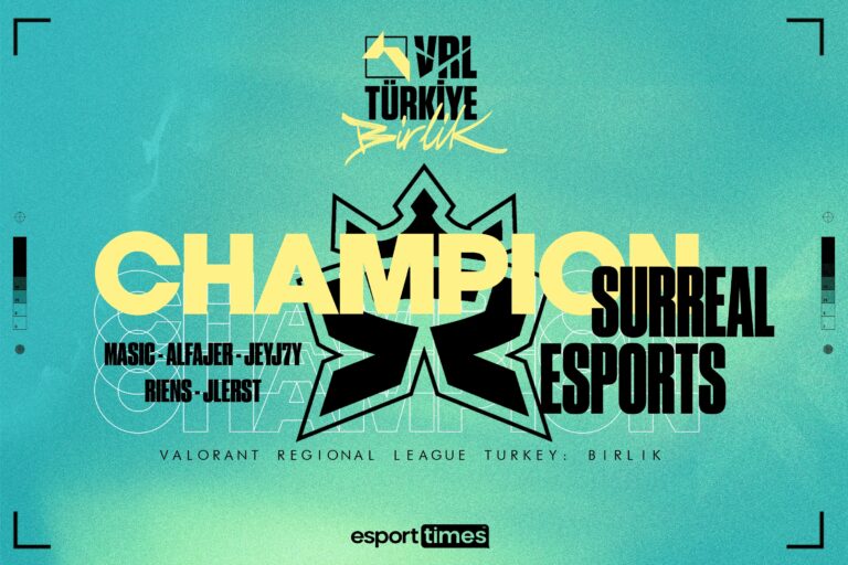 VRL Türkiye Birlik Ligi Şampiyonu Surreal Esports!