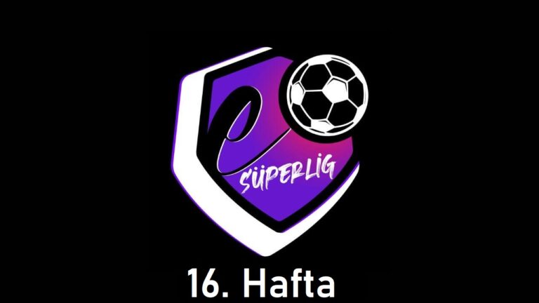 eSüperLig 16. Hafta Sonuçlandı