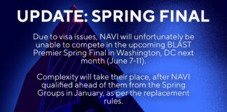 Complexity, NAVI Yerine BLAST Spring Final Turnuvasında Yer Alacak Complexity, NAVI Yerine BLAST Spring Final Turnuvasında Yer Alacak