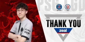 PSG.LGD Zeal ile Yollarını Ayırdı PSG.LGD Zeal ile yollarını ayırdı.